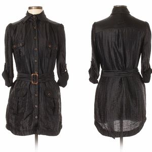 Bebe Belted Shirt Dress